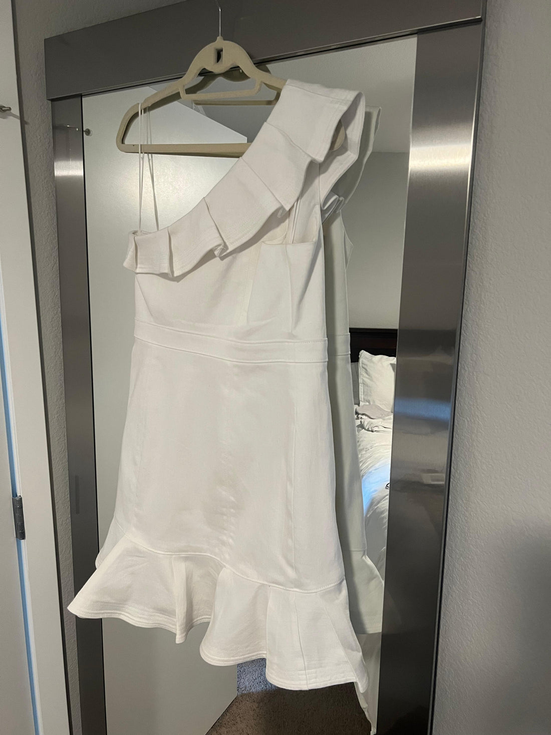 Cinq A Sept Laury One-shoulder Cotton Blend Dress - M