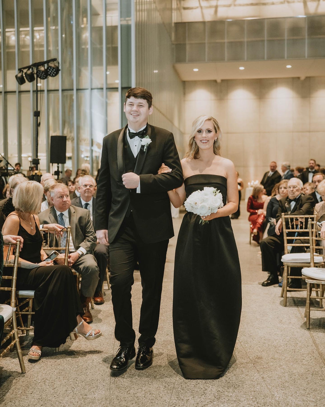 Amsale Rene Dress in Black - 10