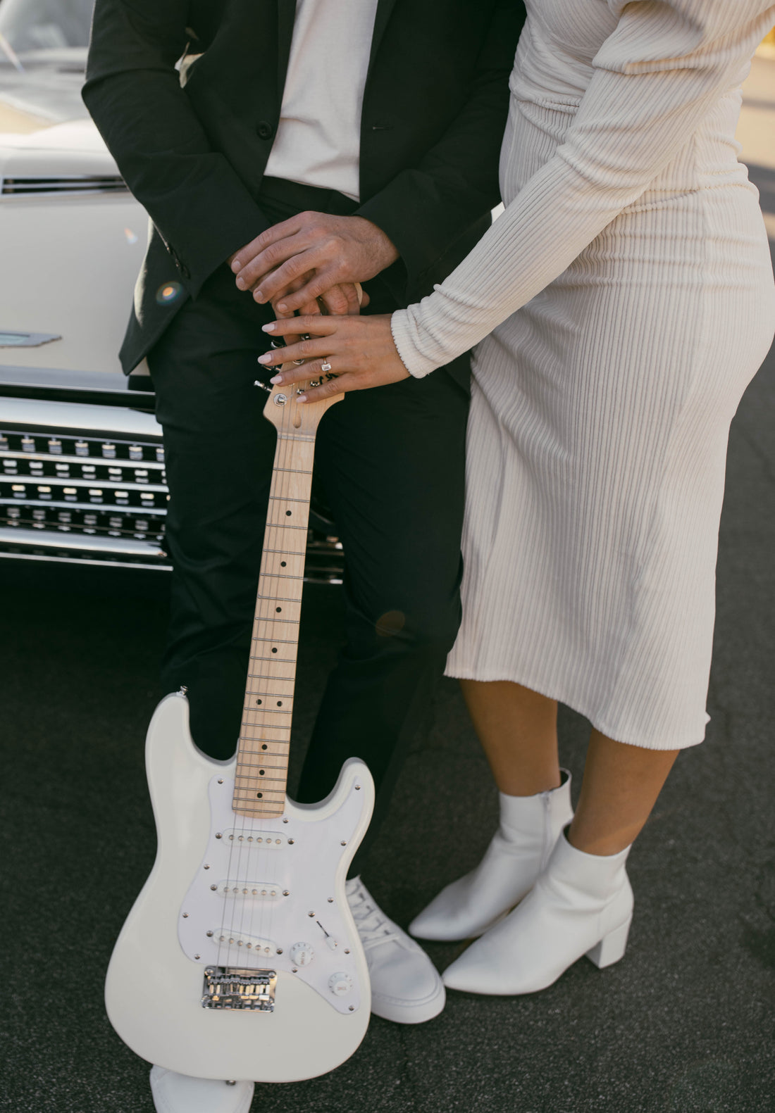 ASOS Rib Puff Sleeve Midi Bodycon Dress in Cream -4