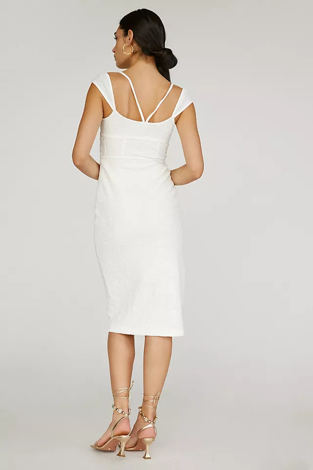 Anthropology Textured Knit Midi Dress - S