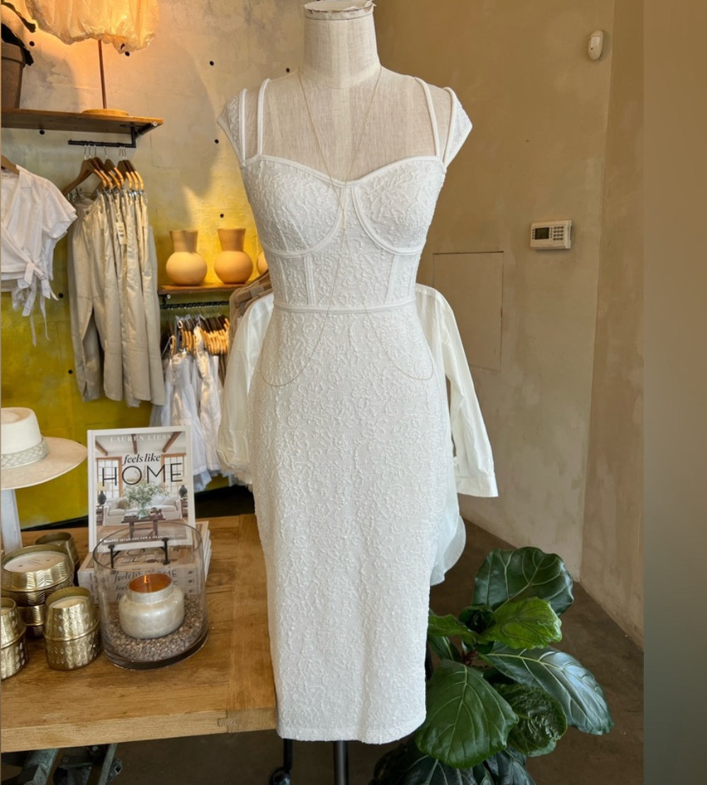 Anthropology Textured Knit Midi Dress - S