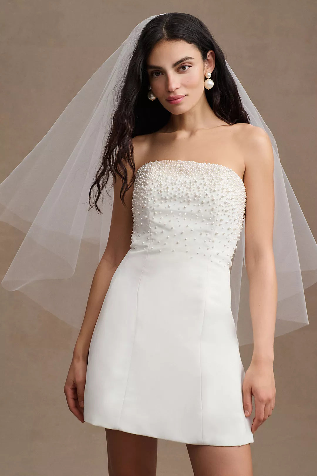 Sachin & Babi Anthrpologie BHLDN Adrianna Pearl Strapless dress - 4