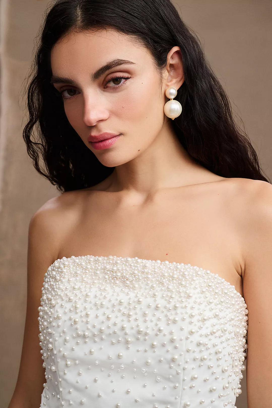 Sachin & Babi Anthrpologie BHLDN Adrianna Pearl Strapless dress - 4