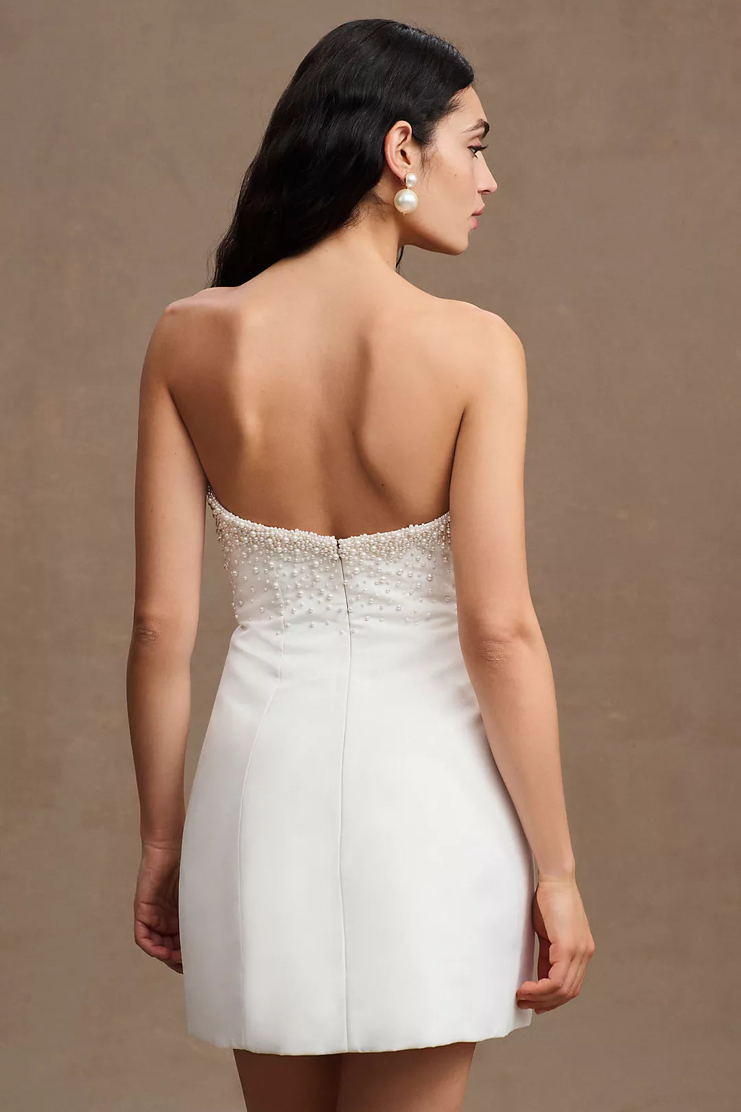 Sachin & Babi Anthrpologie BHLDN Adrianna Pearl Strapless dress - 4