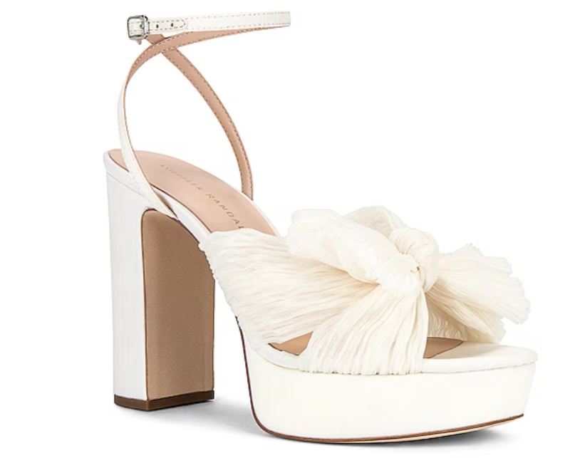 Loeffler Randall Natalia Pleated Knot Platform - 9.5 - Studio Mariée