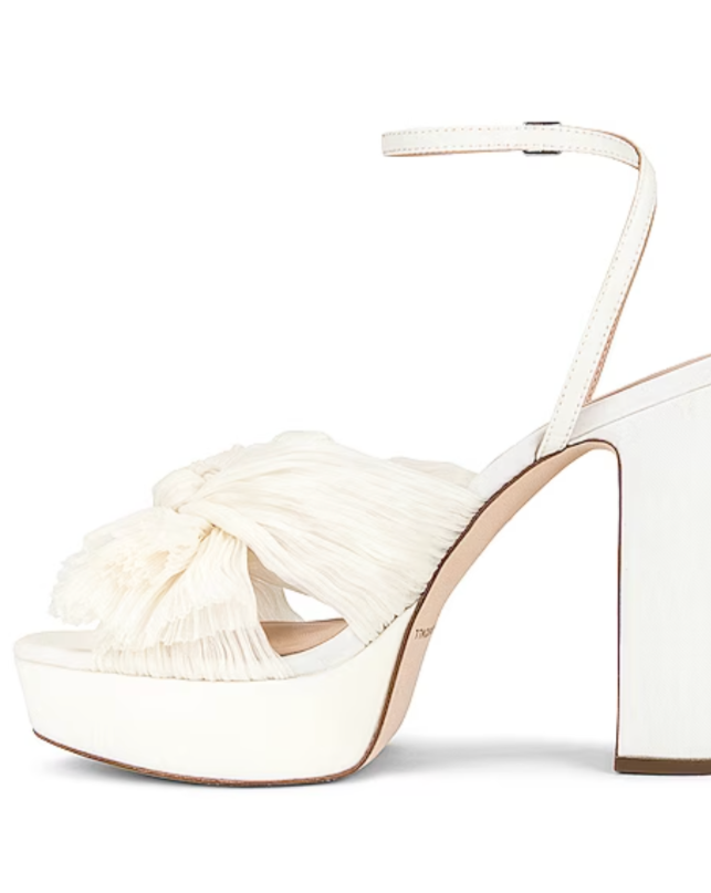 Loeffler Randall Natalia Pleated Knot Platform - 9.5 - Studio Mariée