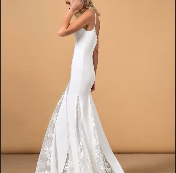 Azazie Lilo Wedding Dress in Diamond White- 2 - Studio Mariée
