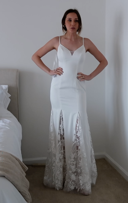 Azazie Lilo Wedding Dress in Diamond White- 2 - Studio Mariée