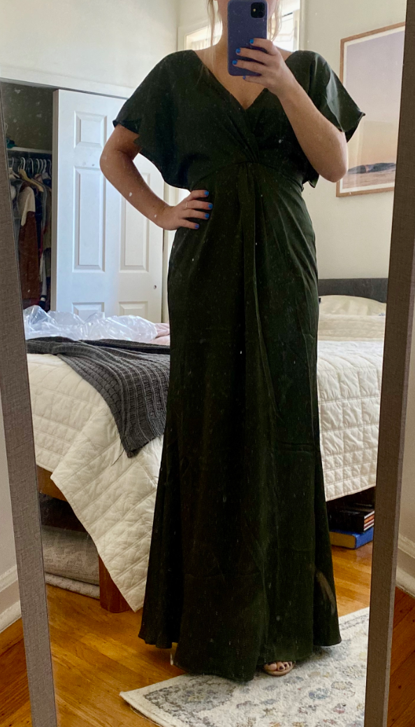 REVERLY Gwen Satin Dress - 0 Petite