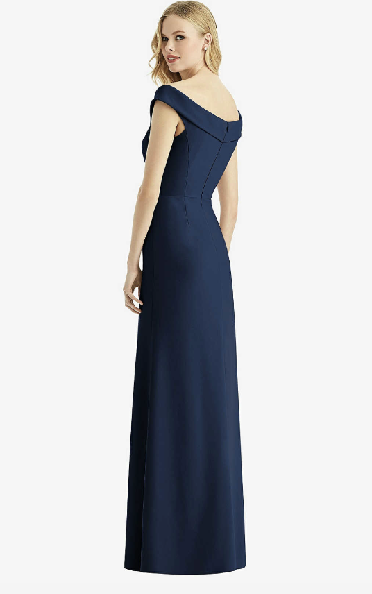 Bella Bridesmaids Dessy Navy Gown