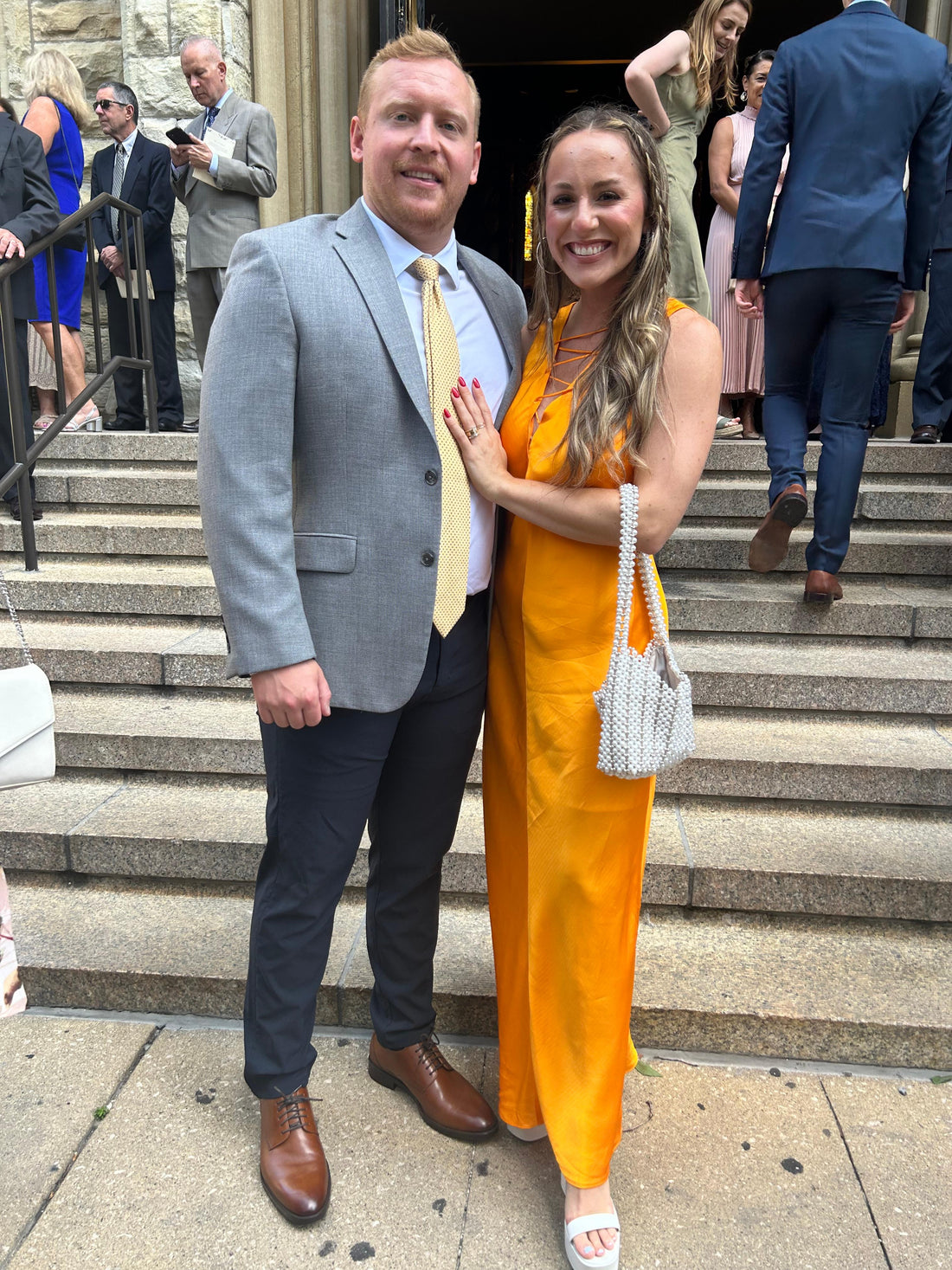 FRAME Lace Up Front Midi Dress - S