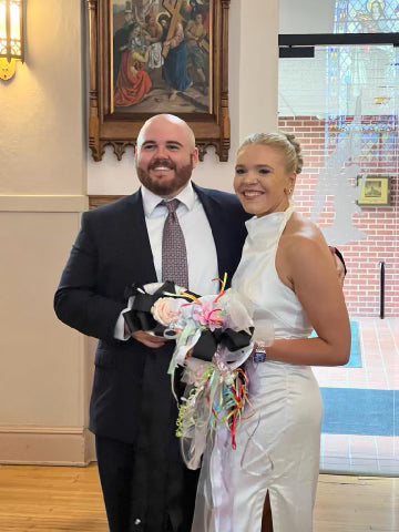 BHLDN Halter Satin Column Midi Dress - M