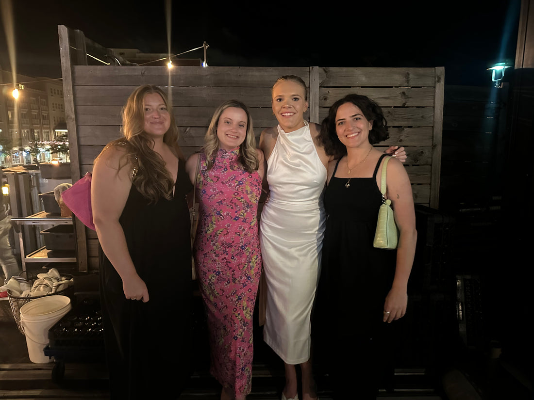 BHLDN Halter Satin Column Midi Dress - M