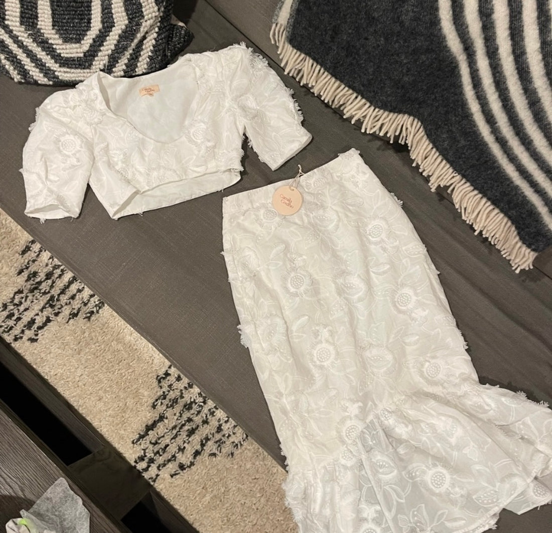 Camila Coelho Marcella Top and Midi Skirt - XS