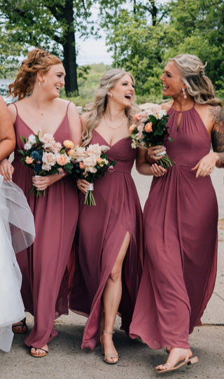 Bill Levkoff Angel Chiffon V-Neck A-Line Princess Dress - 6