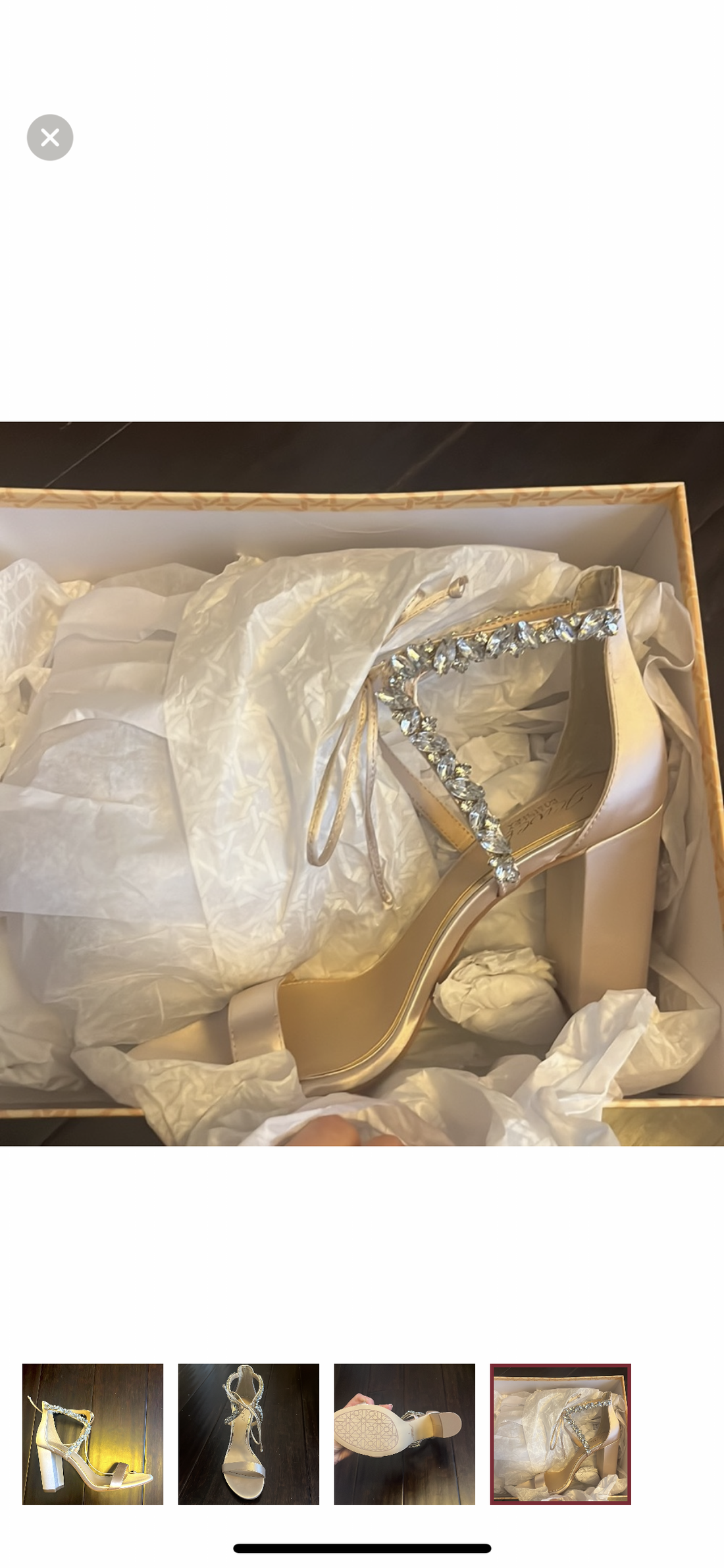 Badgley Mischka Women's Mayra Block-Heel Evening Sandals - 8