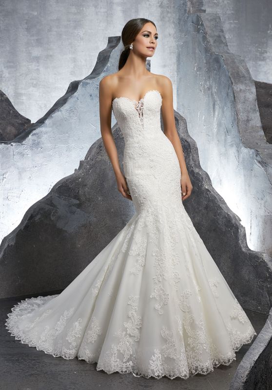 Mori Lee 5607 Kaitlyn Strapless Sweetheart Bridal Dress - 16
