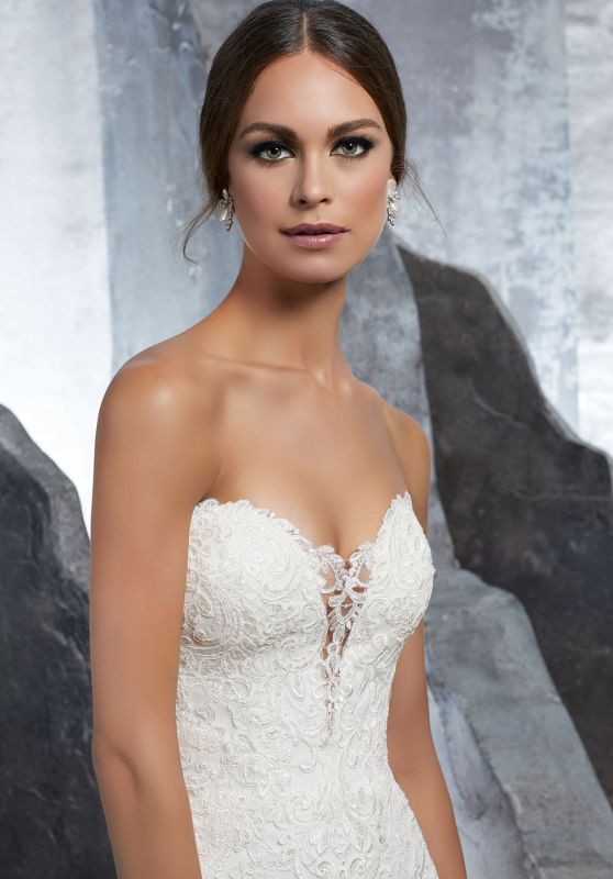 Mori Lee 5607 Kaitlyn Strapless Sweetheart Bridal Dress - 16