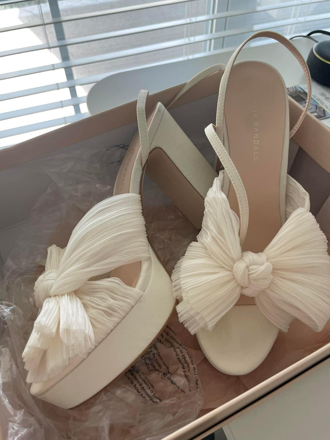 Loeffler Randall Natalia Pleated Knot Platform - Studio Mariée