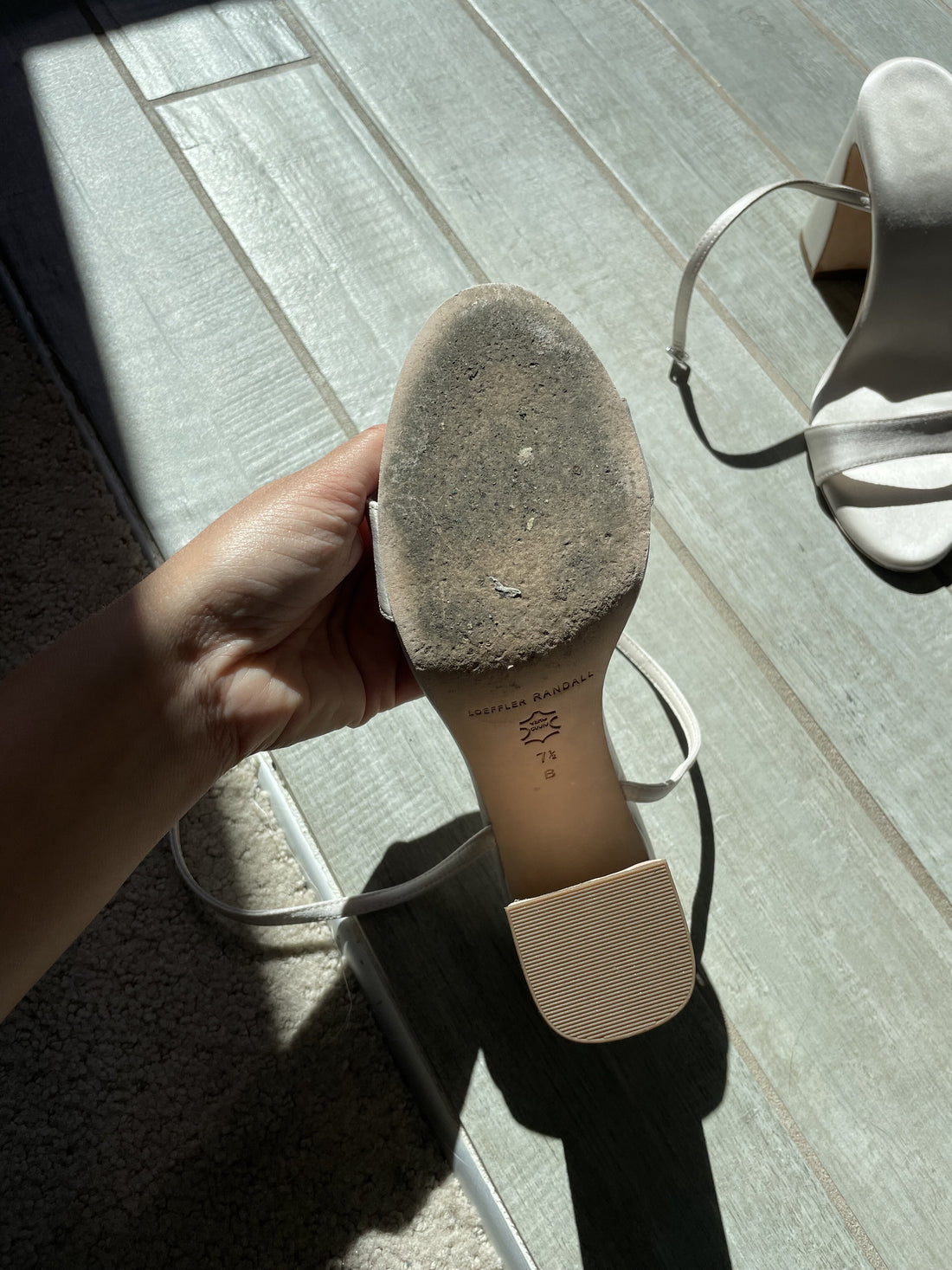 Loeffler Randall Malia Satin Ankle-Strap Sandals - 7.5