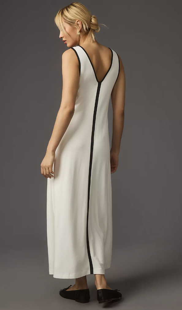 Maeve By Anthropologie Piped Maxi Dress - S