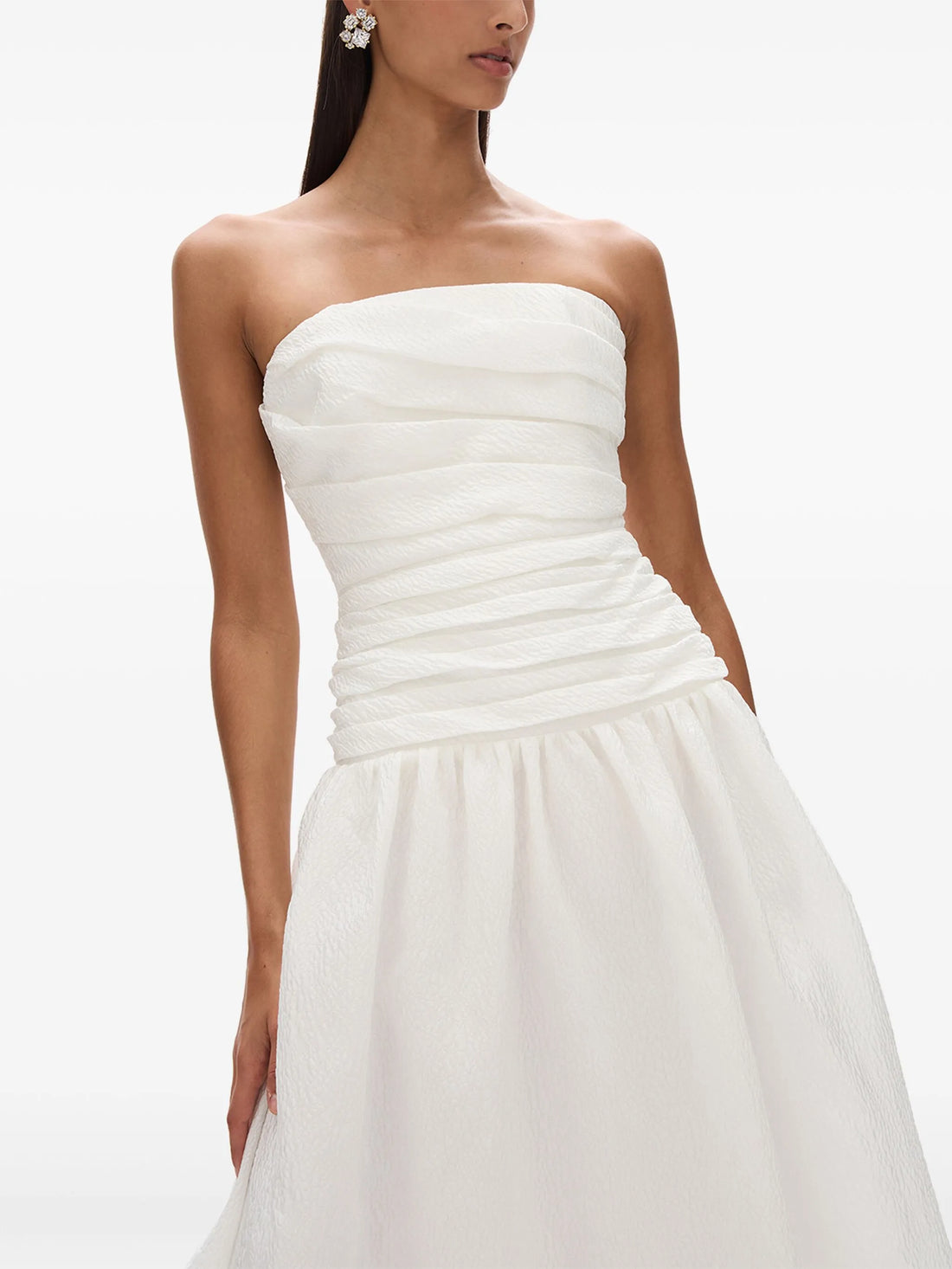 Rachel Gilbert Strapless Ruched Dress - 1 (S)