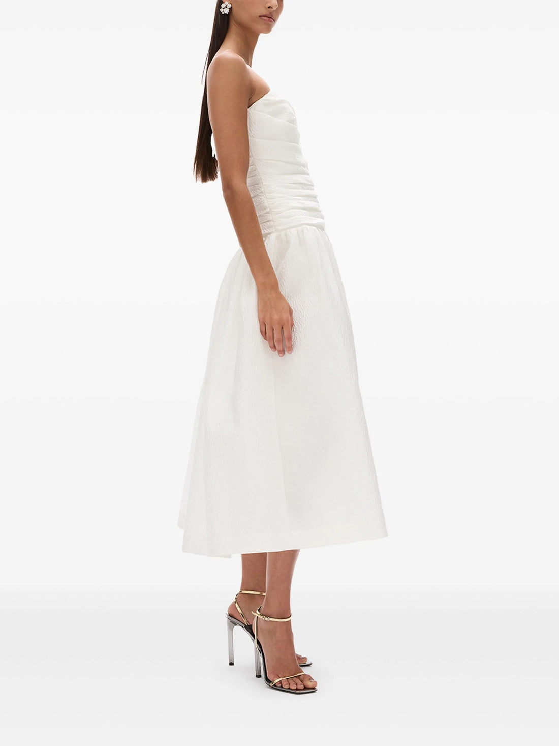 Rachel Gilbert Strapless Ruched Dress - 1 (S)