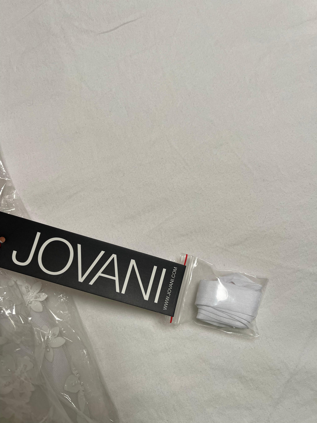Jovani - 02564 Strapless Floral Appliqued A-Line Dress - 10