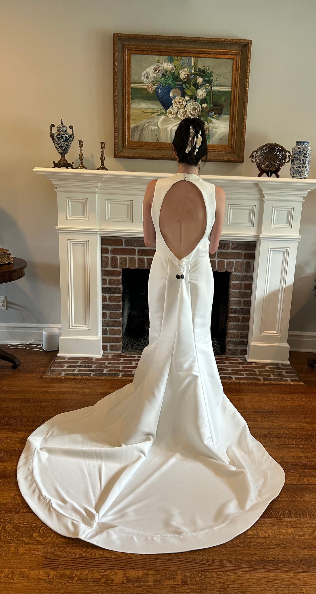 Adrienn Braun Wedding Dress with Overskirt - 12