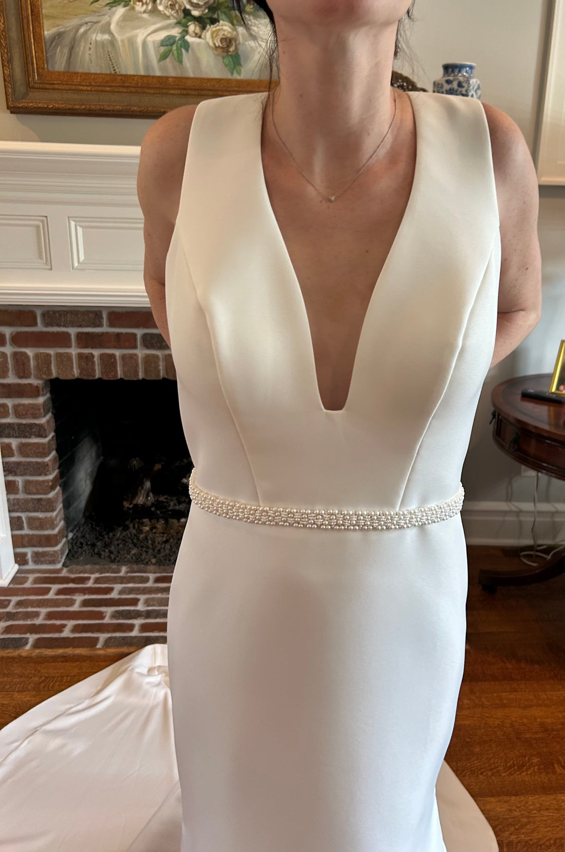 Adrienn Braun Wedding Dress with Overskirt - 12