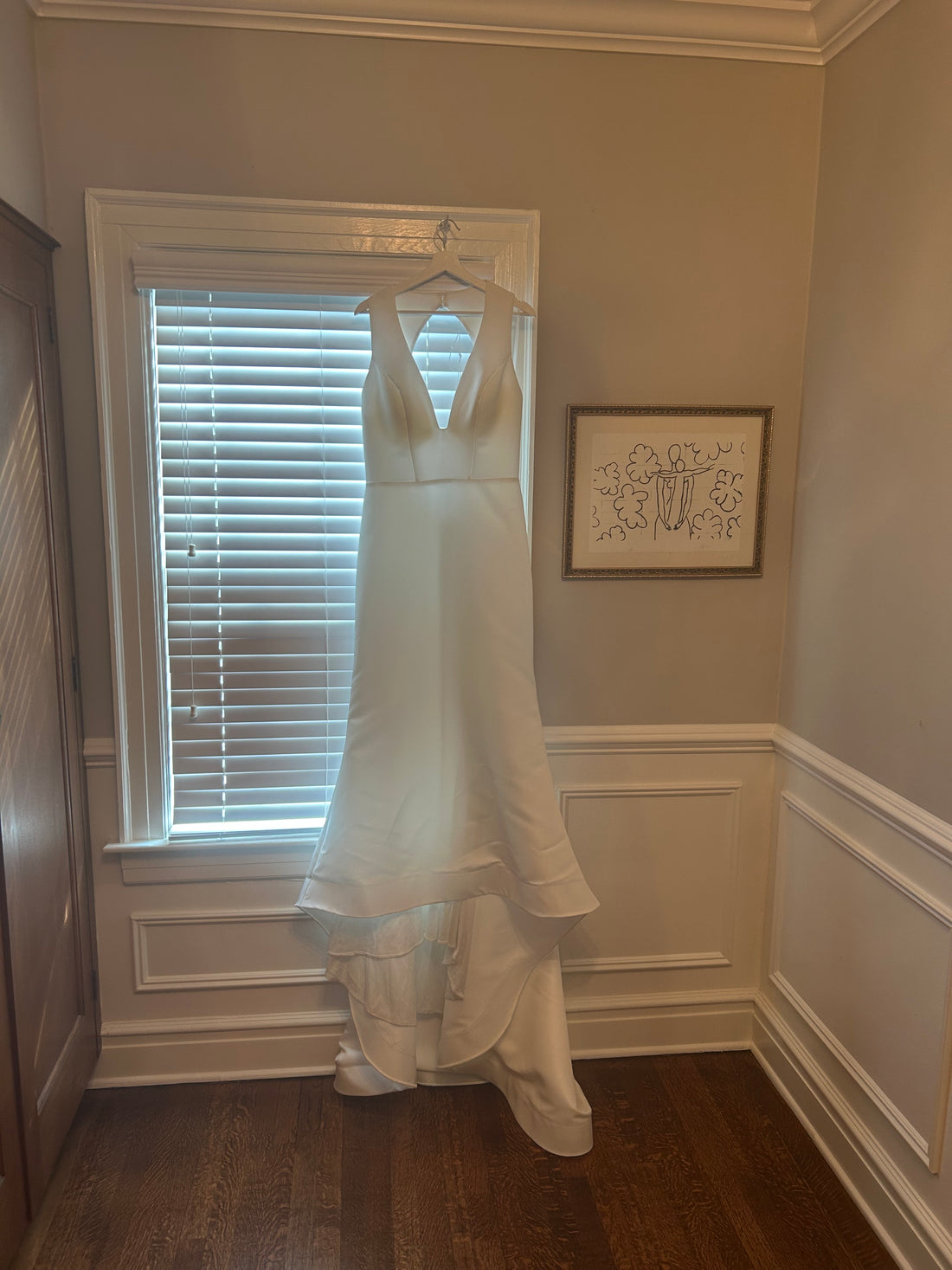 Adrienn Braun Wedding Dress with Overskirt - 12