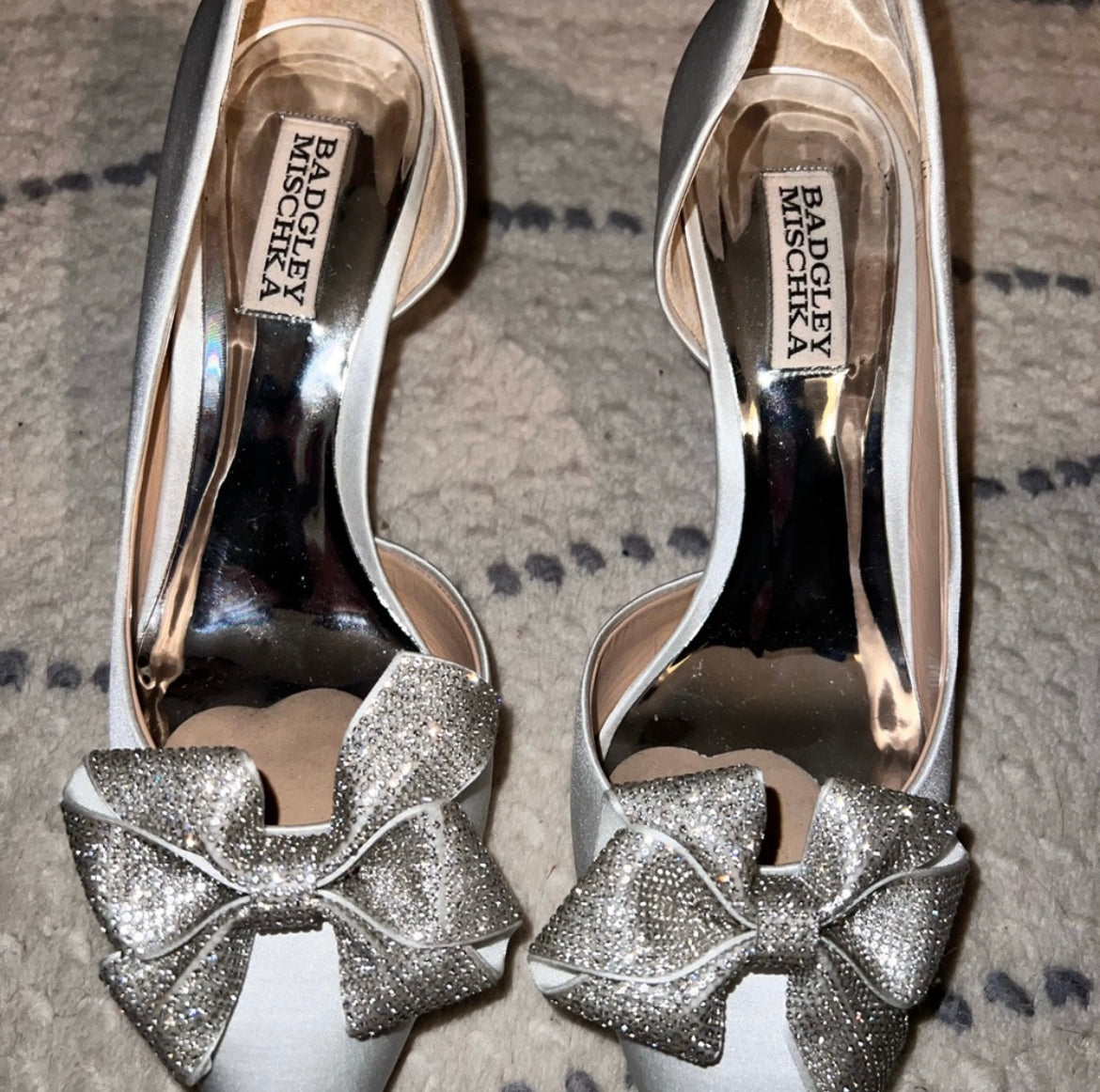 Badgley Mischka Meilani heels new on sale in box bridal