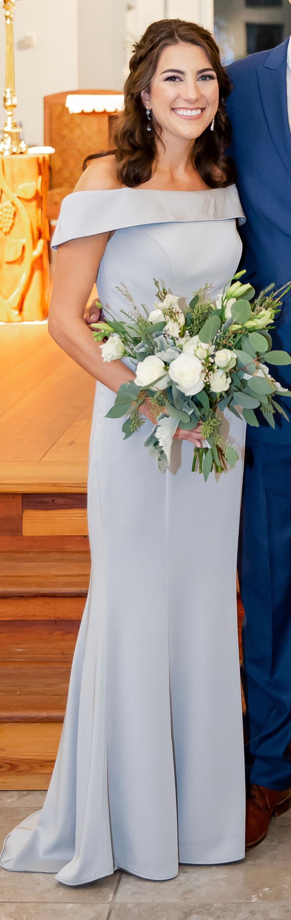Kleinfeld Bridal Party Dress in Grey - 4