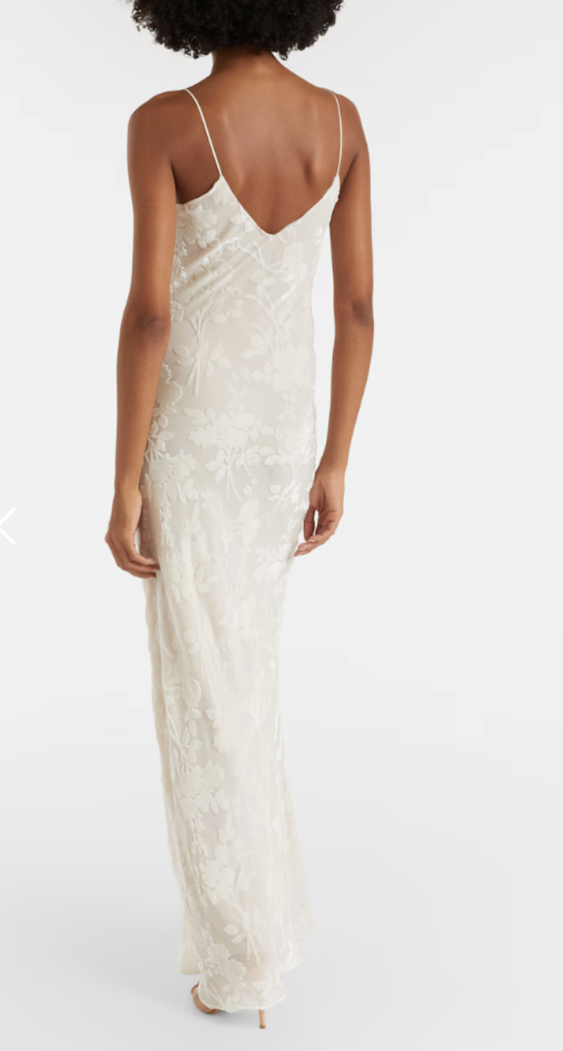 Rodarte Devoré floral velvet gown - 0