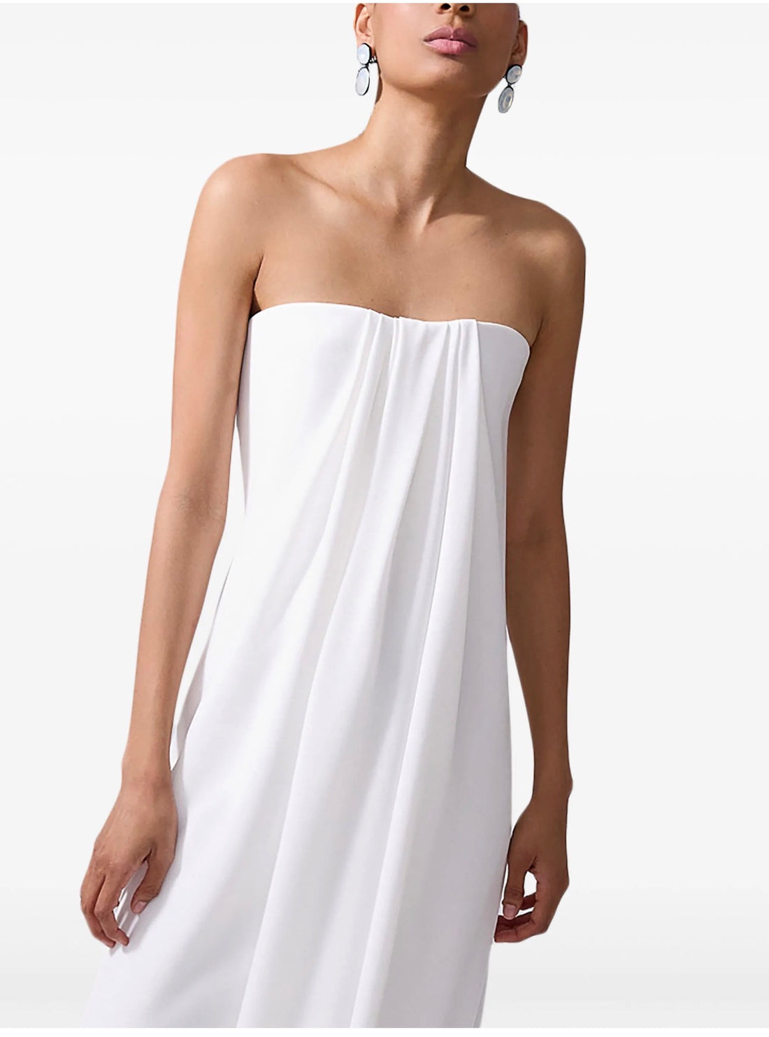 Carolina Herrera Strapless Draped Dress - 6