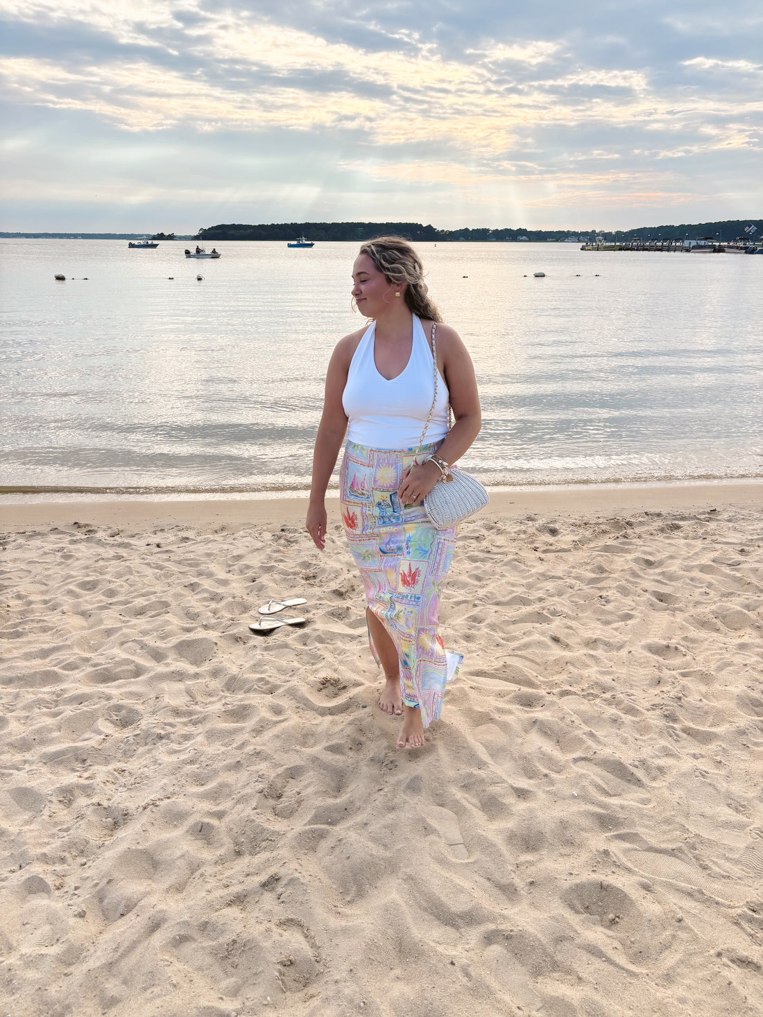 Show Me Your Mumu Sunlight Midi Skirt - L