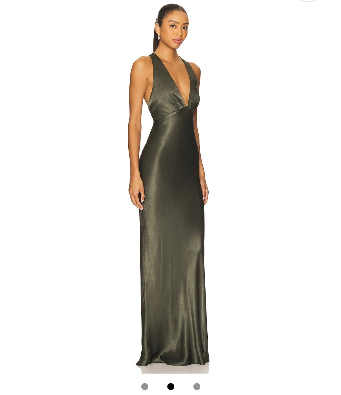 Shona Joy La Lune Plunged Cross Back Maxi - 8