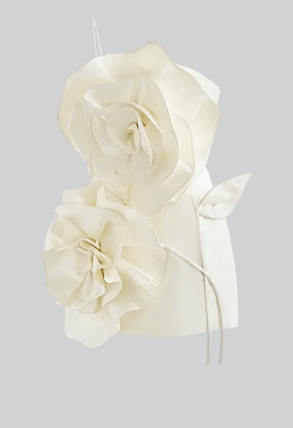 Sierra Darien Voluminous Flower Design Dress - S
