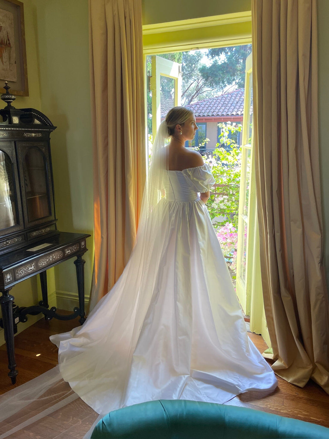 Daphne Newman Silk Tulle Chapel Veil