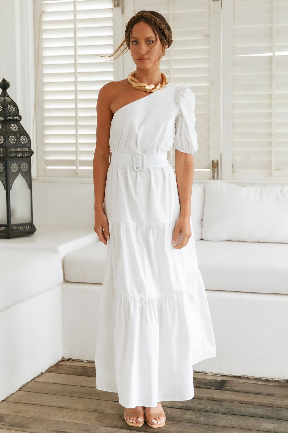 Fortunate One By The Waves Maxi Dress - XS