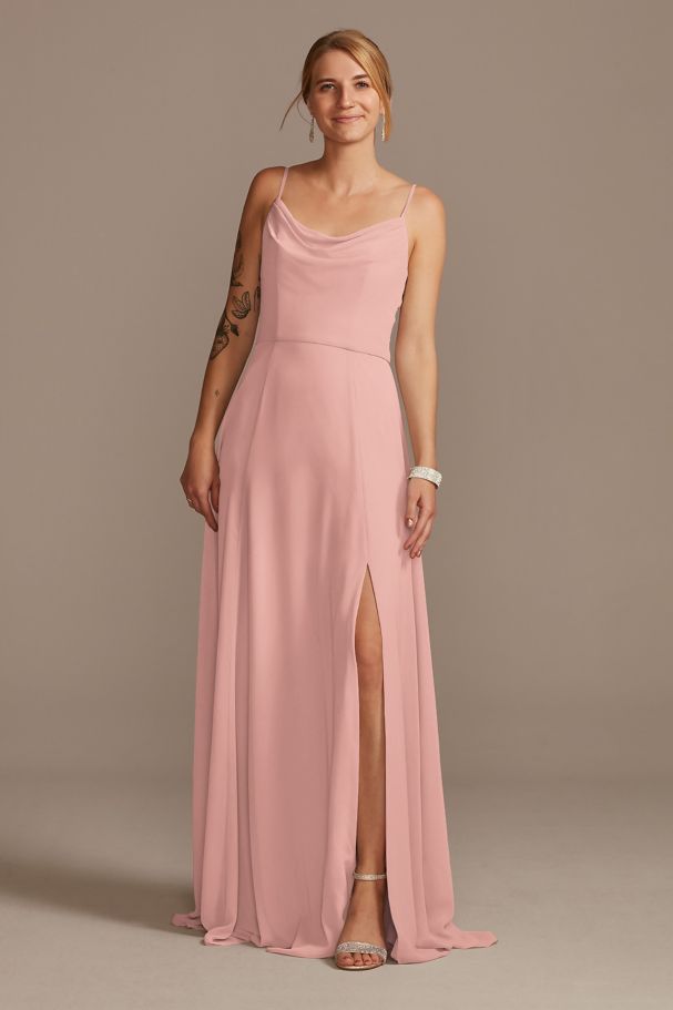 David's Bridal Ballet Pink Bridesmaid Dress – Mariée