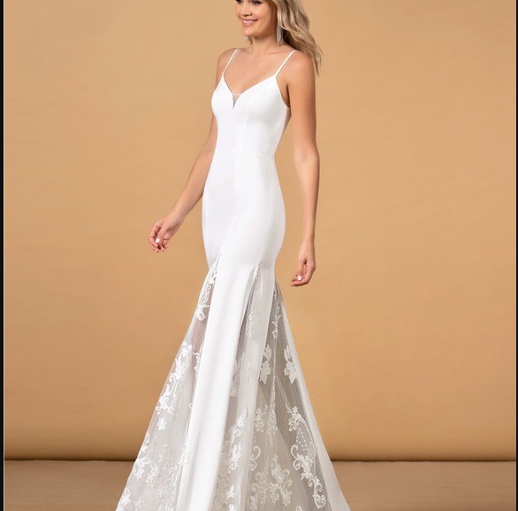 Azazie Lilo Wedding Dress in Diamond White- 2 - Studio Mariée