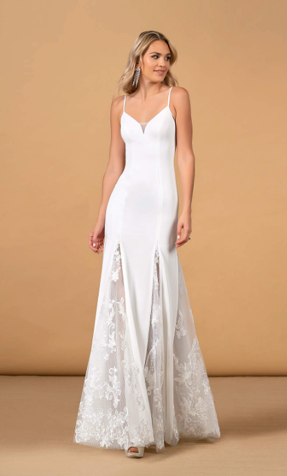 Azazie Lilo Wedding Dress in Diamond White- 2 - Studio Mariée