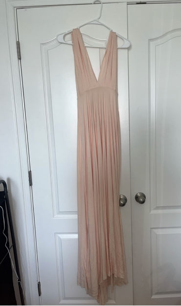 Lulus Tricks of the Trade Blush Pink Maxi Dress - M