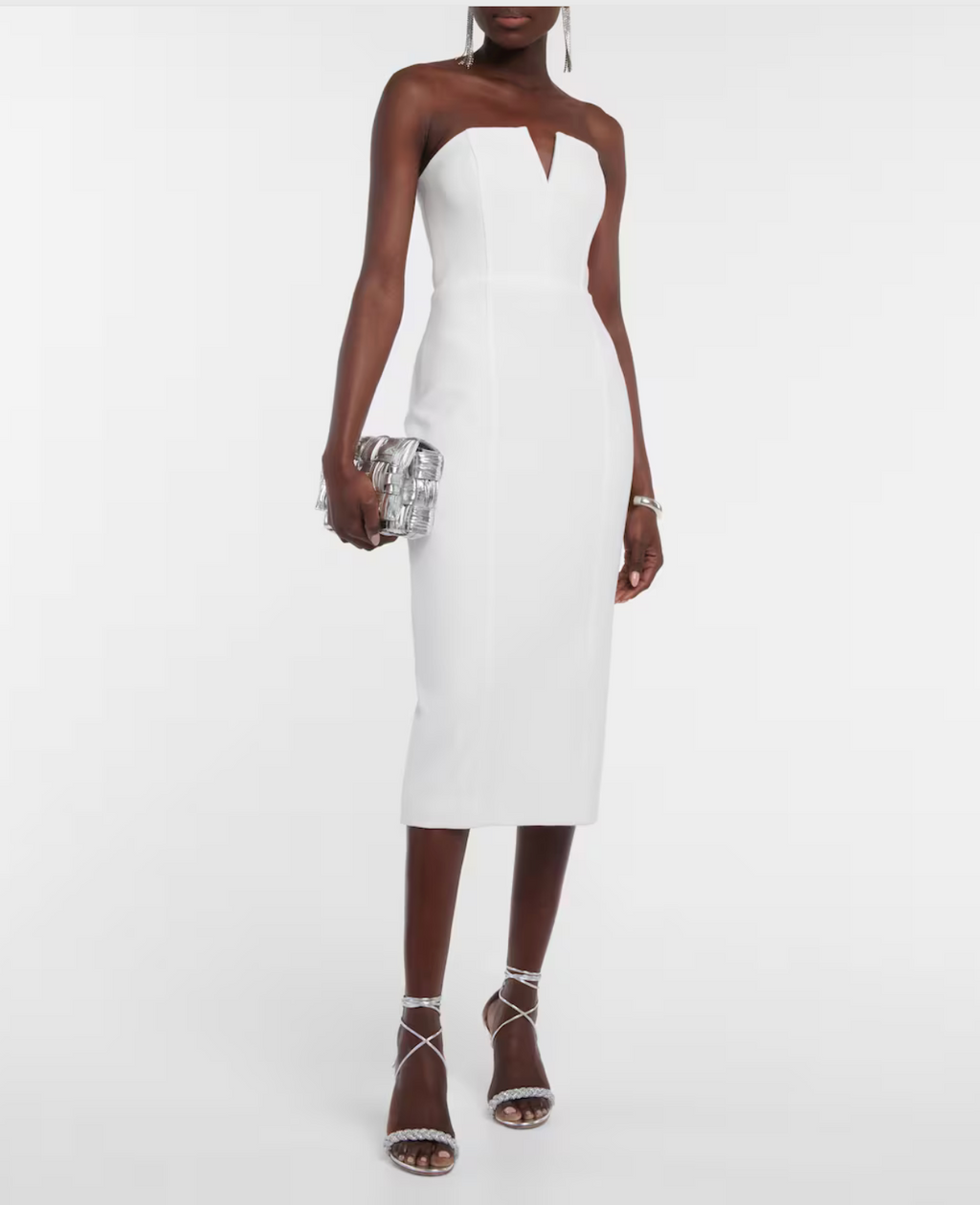 Veronica beard shops strapless dress