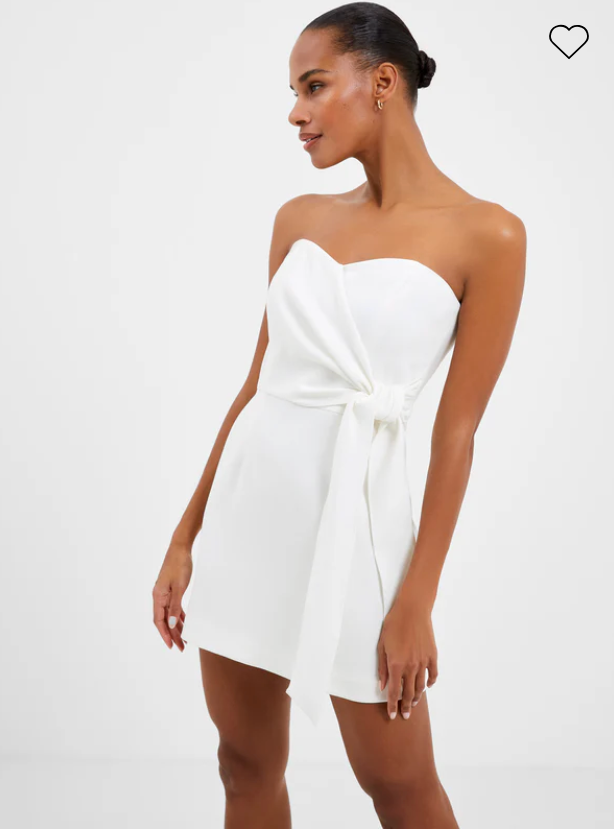 French Connection Whisper Strapless Bow Dress - 4