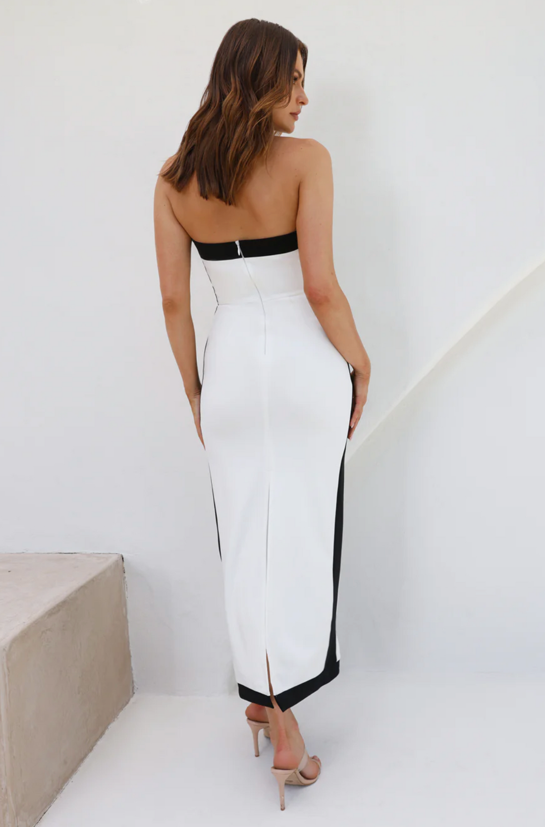 Hello Molly As Sleek As Ever Strapless Maxi Dress - S