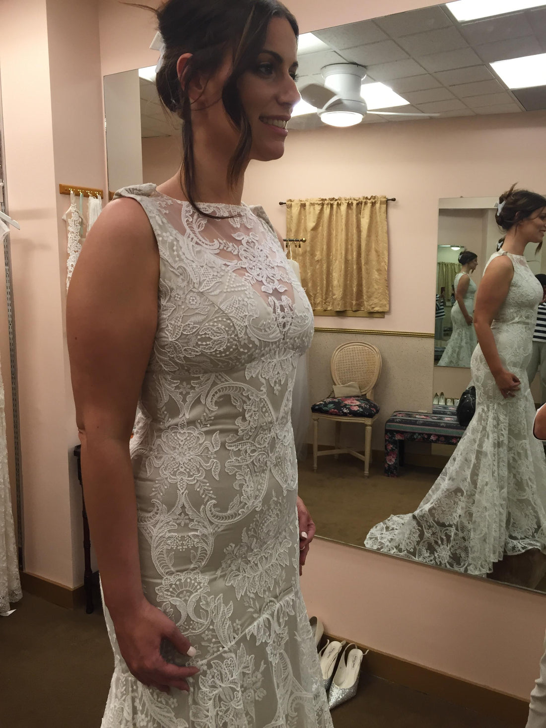 Claire Pettibone Lace Wedding Dress - 12