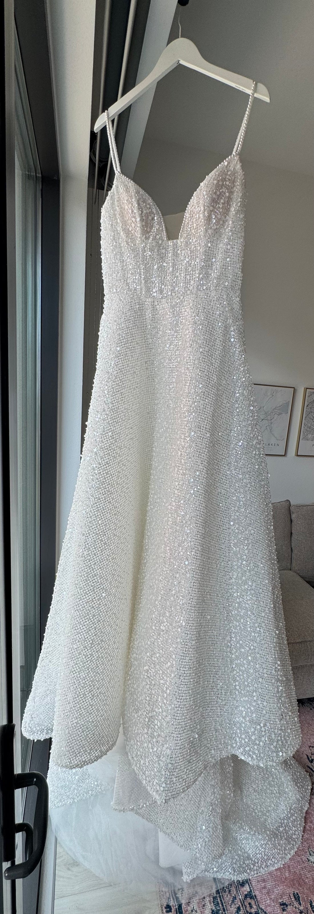 Calla Blanche Philipa (Style No. 124101) with custom pearl straps - 14