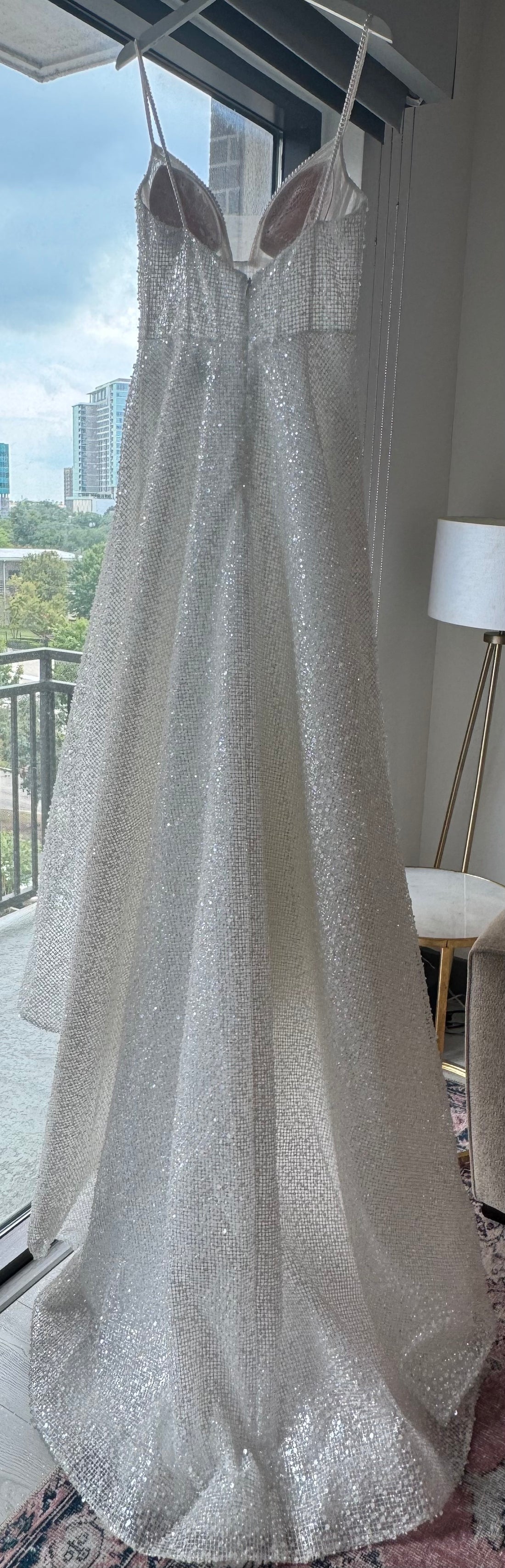 Calla Blanche Philipa (Style No. 124101) with custom pearl straps - 14